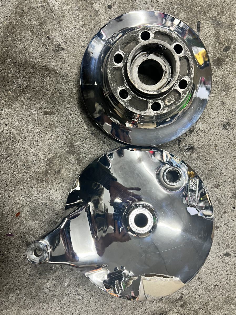 gs400 gs425 ドラムパネルセット スプロケタワー スズキ純正 メッキ