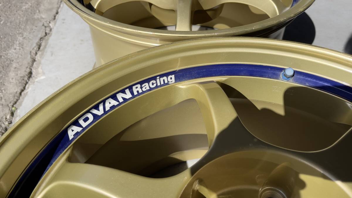 美品！ADVAN RG 17インチ 9J +45 2本セット ヨコハマ アドバン 114.3