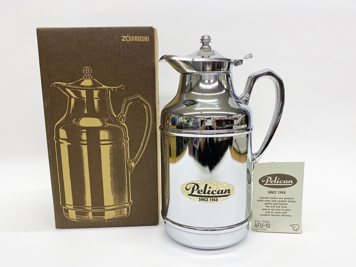爆買い，100%新品 ZOJIRUSHI 象印 ポットペリカン AFU-10 容量 1.0L 保管品(ポット)｜売買されたオークション情報、yahooの商品情報をアーカイブ公開 - オークファン 茶器
