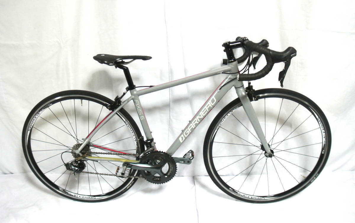 ★ 1円~A5【GARNEAU】※ AXIS5 軽快ロードバイク 20段 グレー色 超軽量9.5キロ 中古自転車 引き取り可能 (03086)