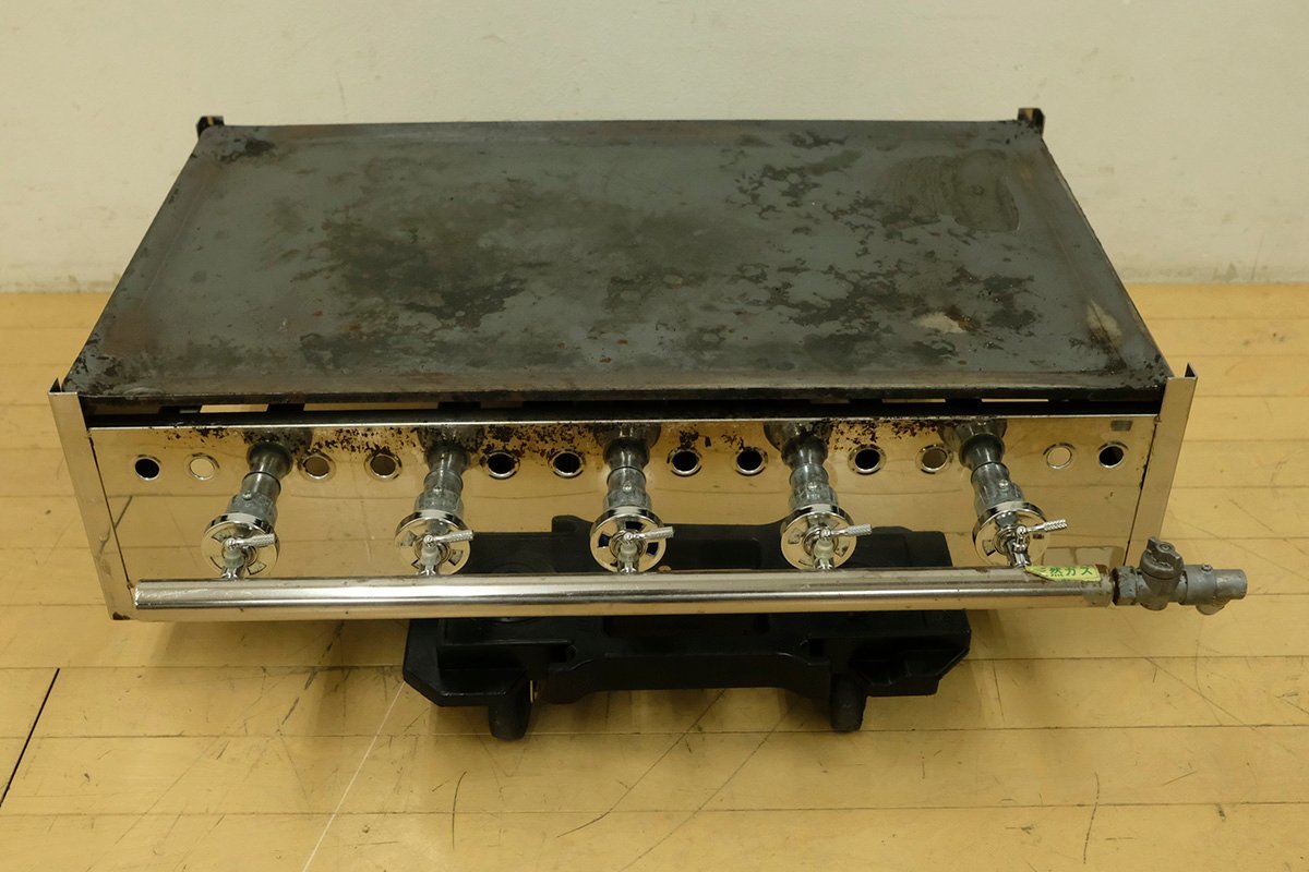 都市ガス 天然ガス 業務用 卓上 鉄板焼 グリドル グリラー 5連バーナー  