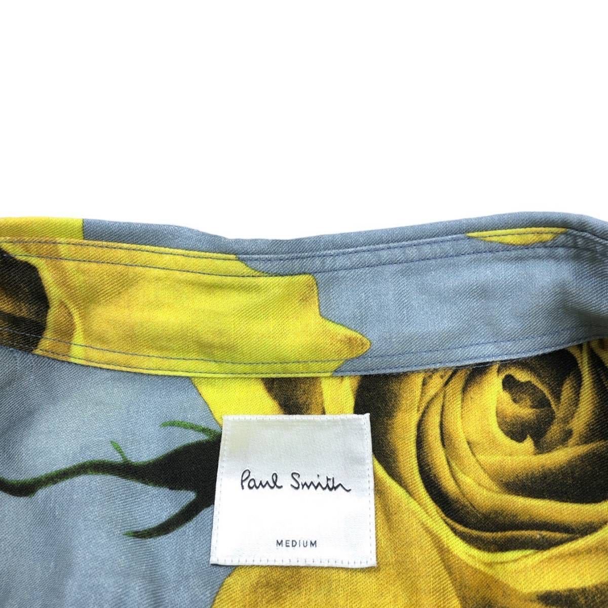 21ss Paul Smith ポールスミス 長袖 シャツ Monarch Rose ローズ 薔薇 