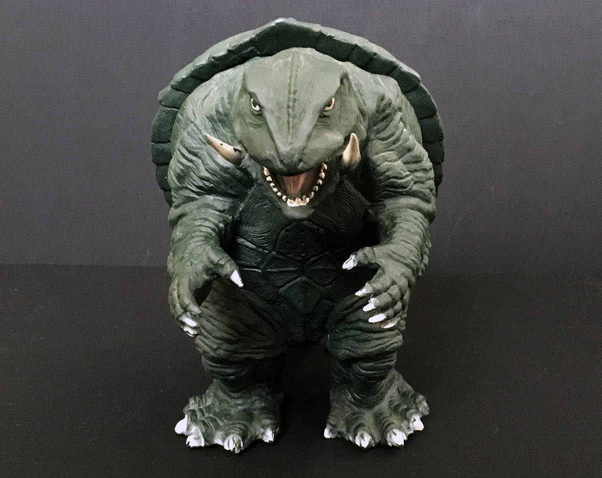 ジャンク品 電動フィギュア ゴジラ ガメラ 中古2体セット 〈電動歩行 