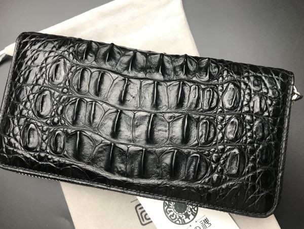 【豊富な，送料無料】 綺麗 極上 クロコダイル 背革使用一枚革ラウンドファスナー長財布 本物保証 品 加工せず天然ワニ革 メンズ 本革 最落なし(長財布（小銭入れあり）)｜売買されたオークション情報、yahooの商 長財布（小銭入れあり）