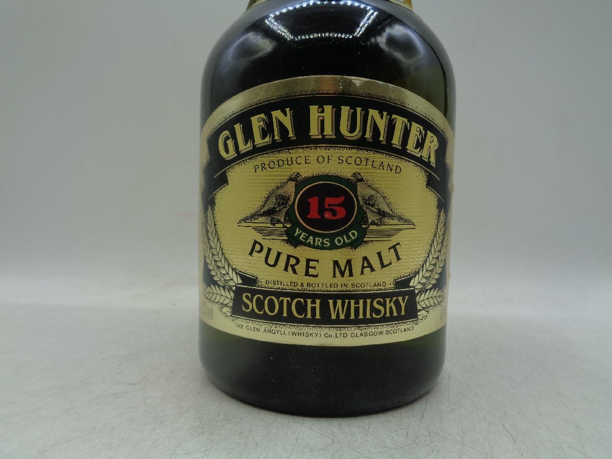 グレンハンター ピュアモルト HUNTER 15年 GLEN - 750ml Yahoo