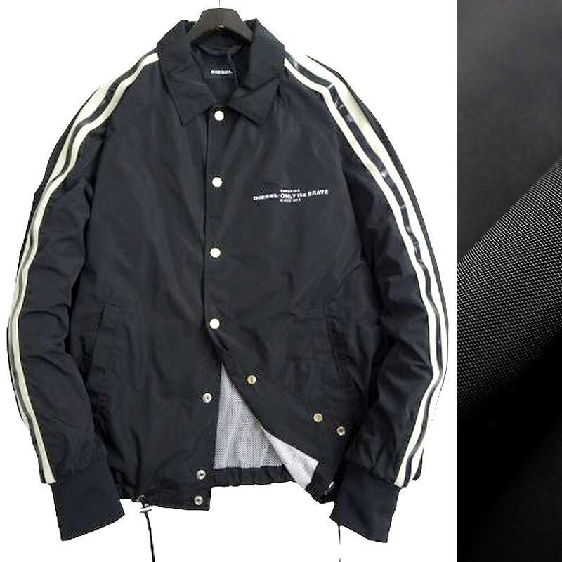 DIESEL ディーゼル 新品 定価3.4万 J-AKITO-LUNI 裏メッシュ サイドライン コーチジャケット ブルゾン 00SKK6 900 XL ▲072▼bus6968c