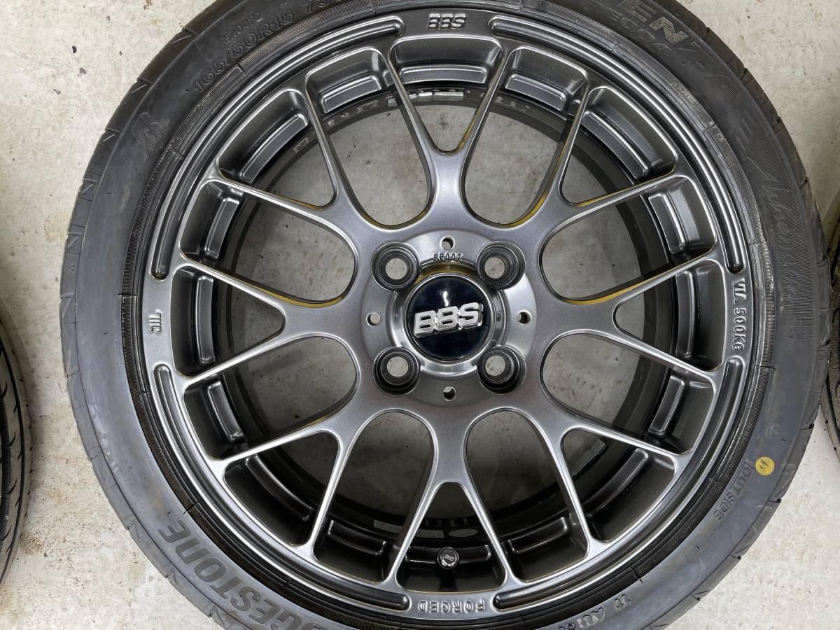 美品！軽サイズ タイヤほぼ新品！ BBS RP ダイヤモンドブラック 