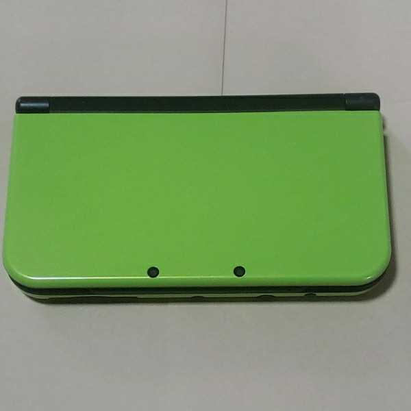 中古/Newニンテンドー3DS LL本体 ライム×ブラック 保護フィルム貼付済