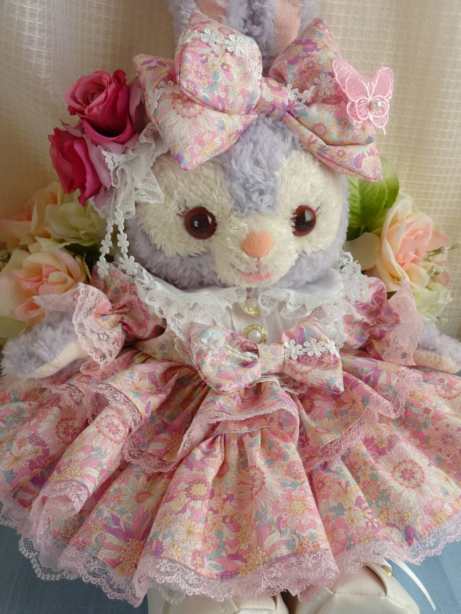 ayuriステラルー＆クッキーコスチューム ピンクの花柄ワンピース