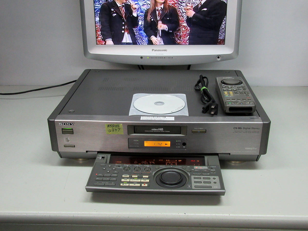 SONY 高画質Hi8デッキ・EV-NS9000 修理済保証付中古完動品 i0516
