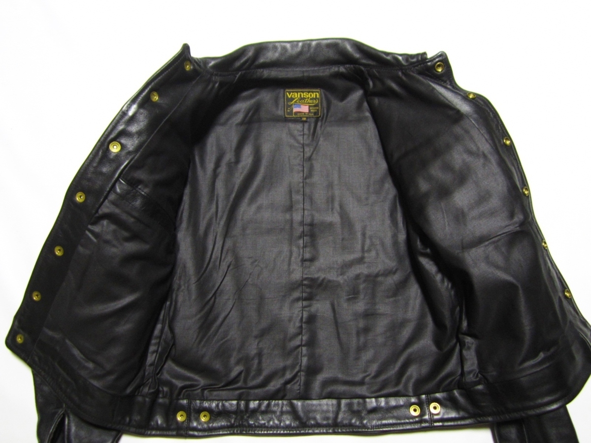 超美品 VANSON MODEL DJLE バンソン Lee 101J タイプ レザー