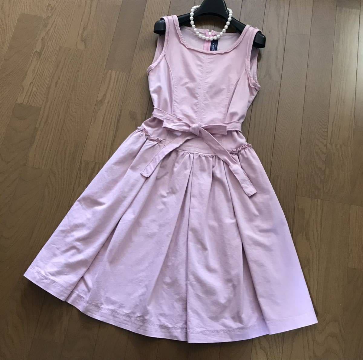 ◇エムズグレイシー◇美品♪ 春夏♪ 後ろお花チャーム付き！ウエスト 