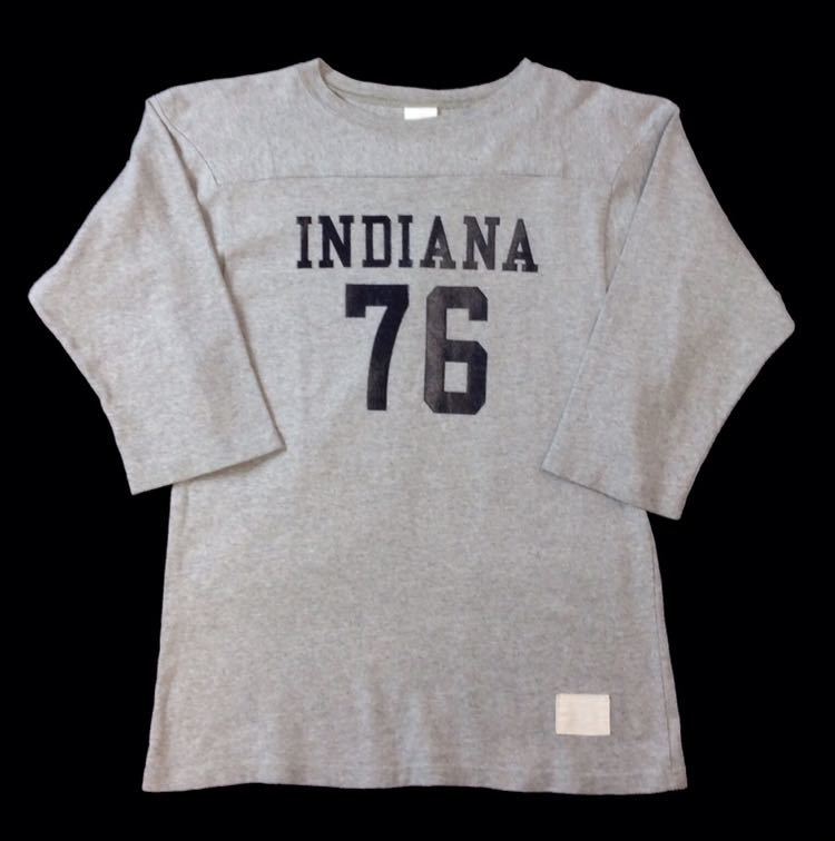 SPRUCE スプルース USA製 フットボールTシャツ INDIANA 76 グレー