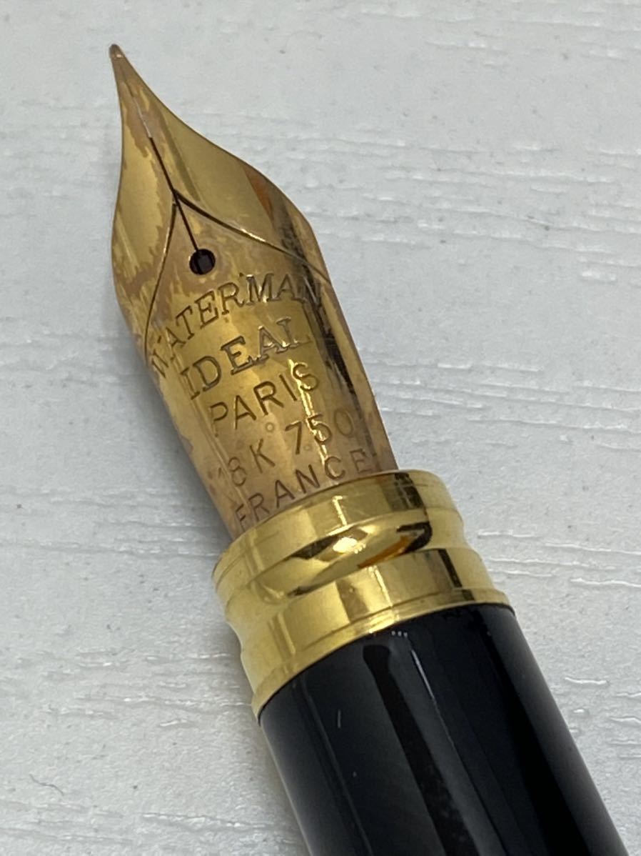 万年筆 IDEAL WATERMAN ウォーターマン 18K ペン先 Waterman PARIS 黒