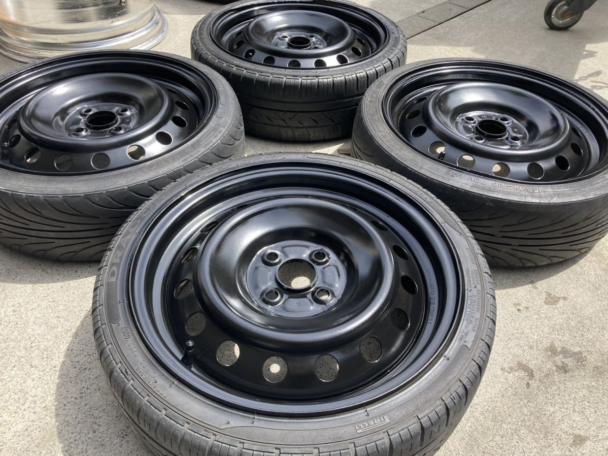売切 ラクティス純正ホイール 5.5j+39 4H100 165/45R16 ワゴンR ラパン 