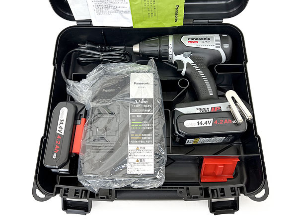 2026，セール 品 Panasonic/パナソニック EZ74A1LS2F-H 充電ドリルドライバー 14.4V4.2Ah バッテリー&times;2(本体)｜売買されたオークション情報、yahooの商品情報をアーカイブ公開 - オークファン ドリルドライバー