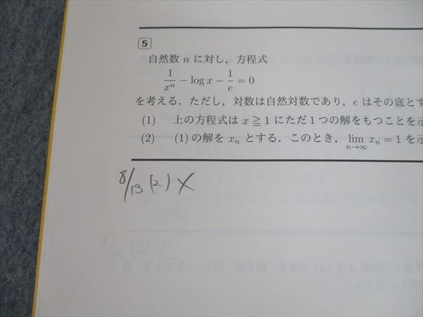 SG10-041 駿台 数学特講(Ⅲ) テキスト 2020 夏期 米村明芳 s0D(数学