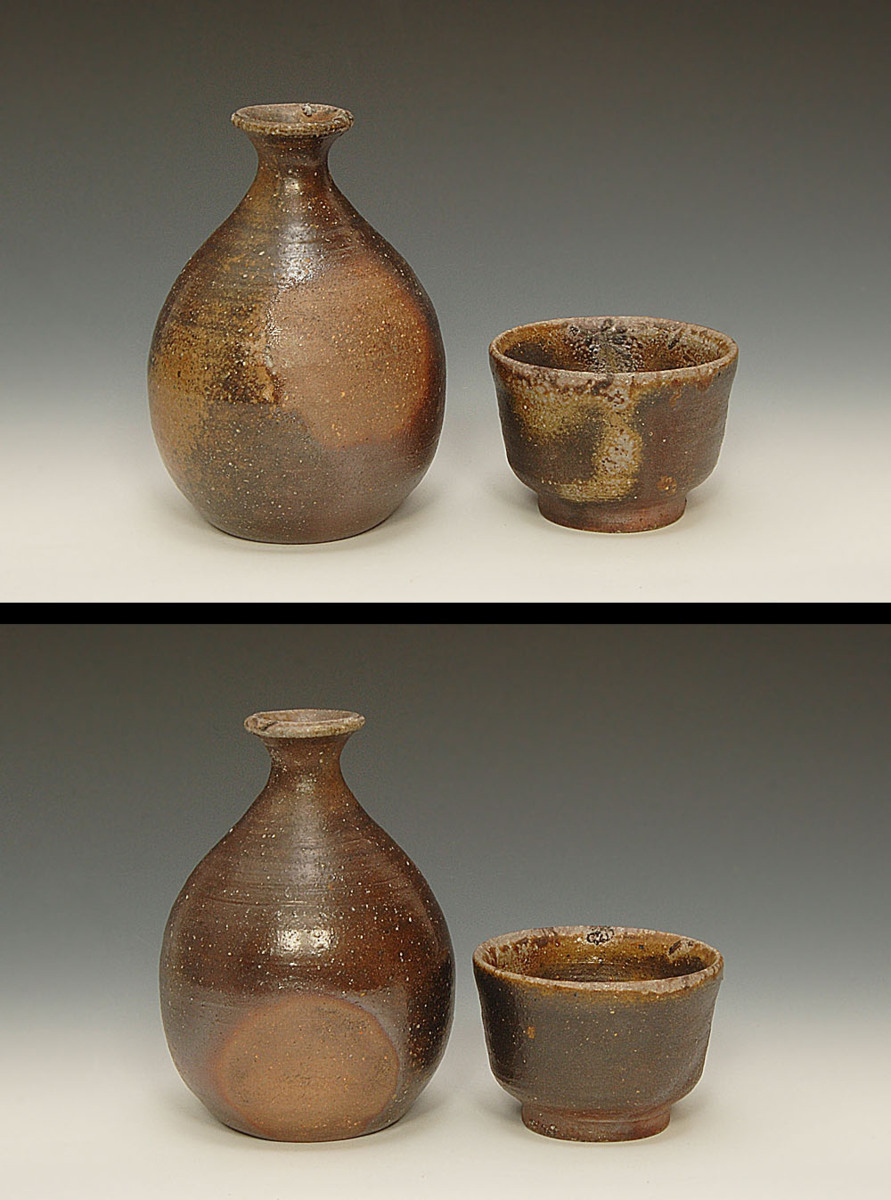 備前徳利 栞 本物保証浦上善次 共箱 美品 岡山県重要無形文化財(備前焼