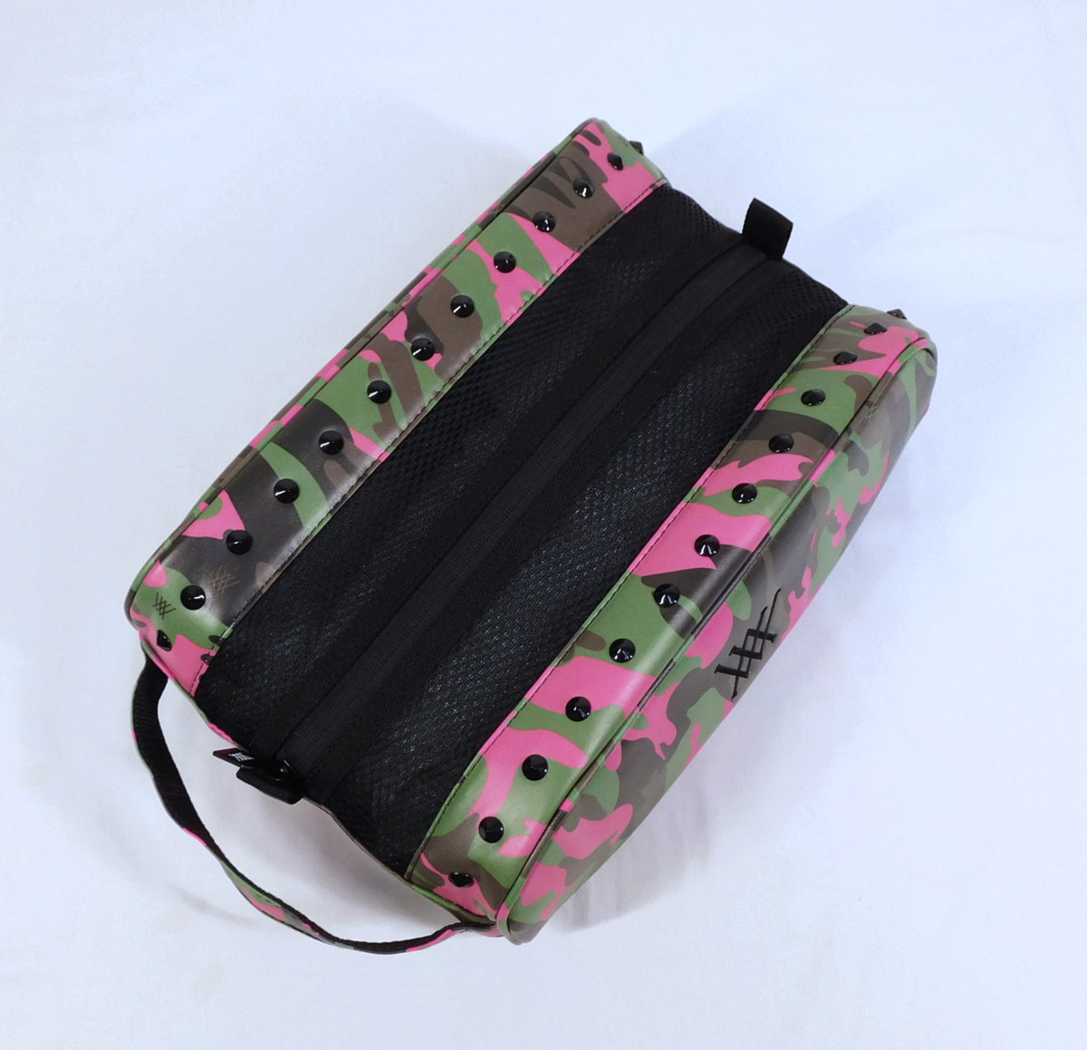 Anewgolfカモフラージュ柄キャディバッグ（ピンク・グリーン）