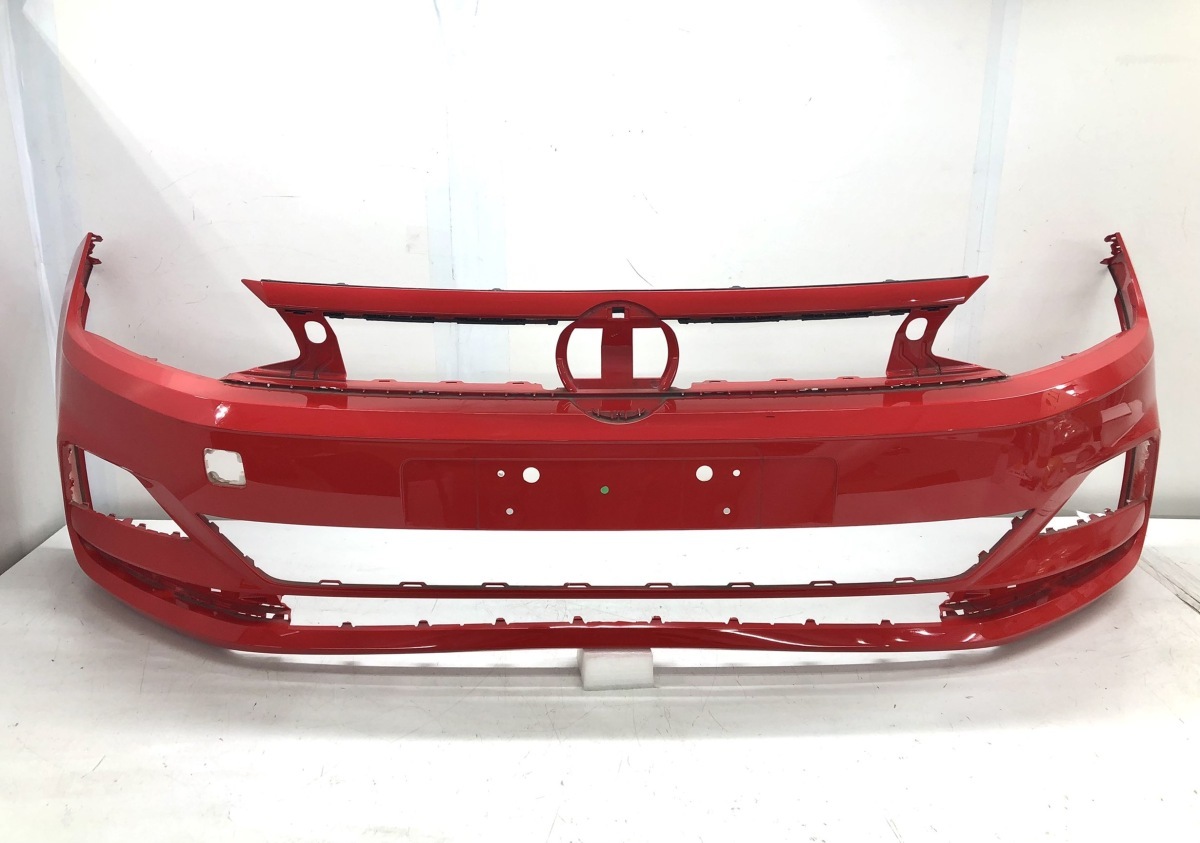 VW フォルクスワーゲン ポロ POLO 2G AWCHZ 純正 フロントバンパー 2GS.807.221.A レッド（B14-74）