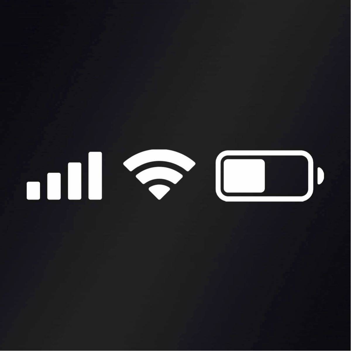 カッティングステッカー スマホの電波と電源マーク ユニークなステッカーカスタムに ジョーク おもしろ スマートフォン マーク ステッカー デカール 売買されたオークション情報 Yahooの商品情報をアーカイブ公開 オークファン Aucfan Com