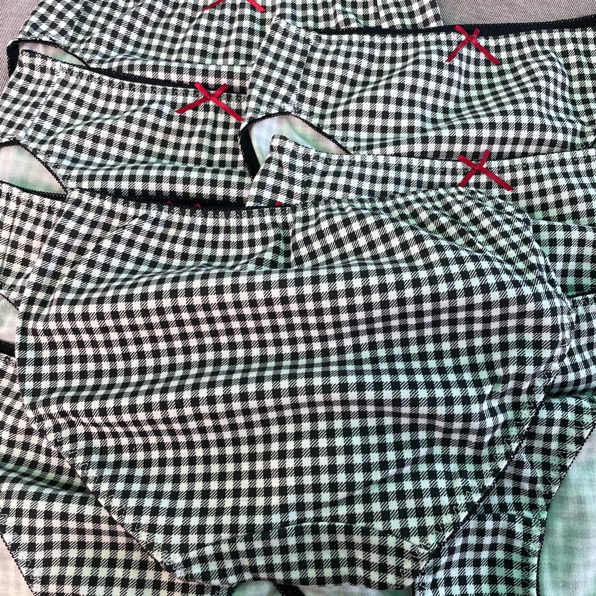 本体綿混素材黒白ギンガムチェック柄ショーツlサイズ8枚入り スタンダード 売買されたオークション情報 Yahooの商品情報をアーカイブ公開 オークファン Aucfan Com