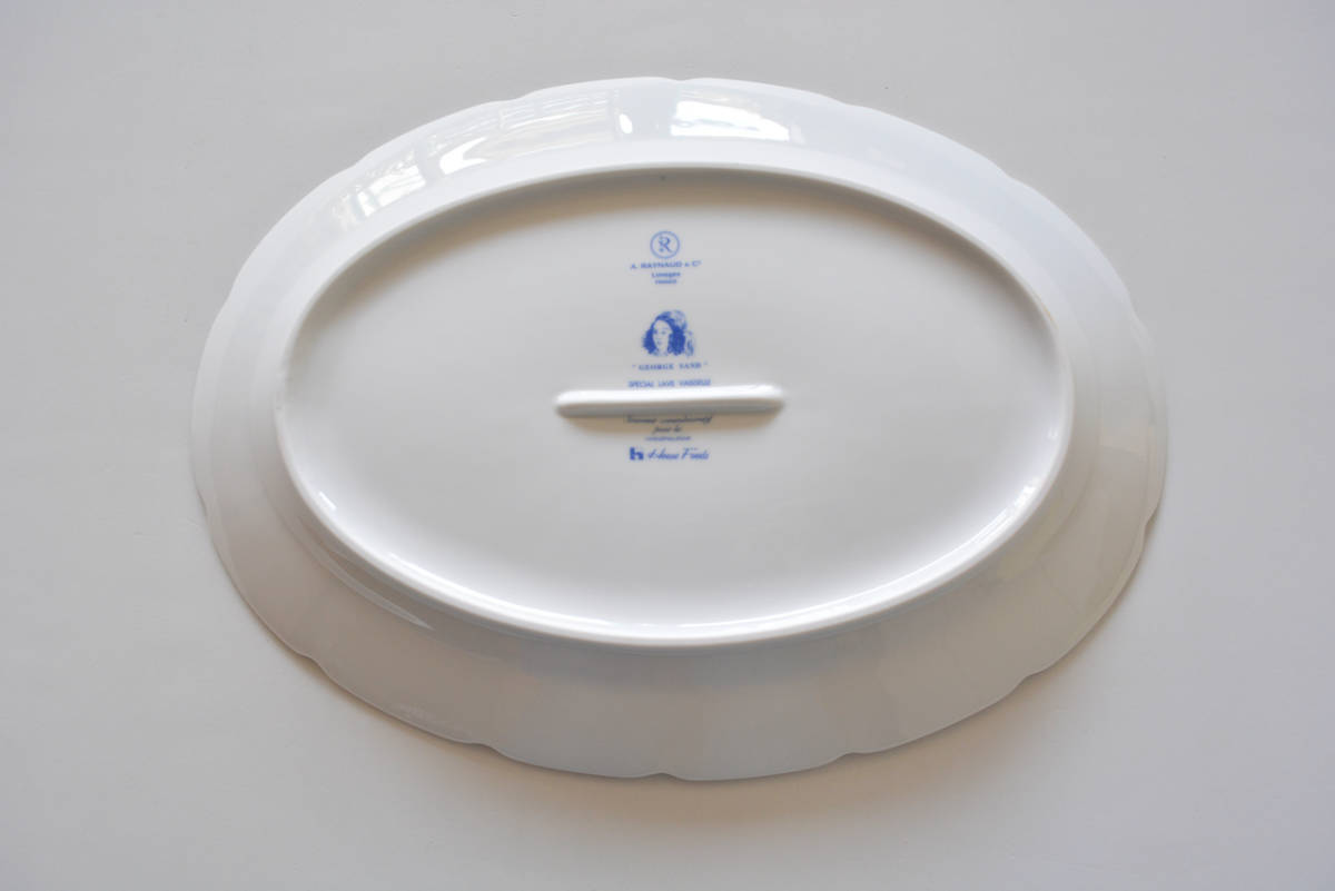 □ リモージュ RAYNAUD レイノー □42cm 大皿 /George Sand /オーバル
