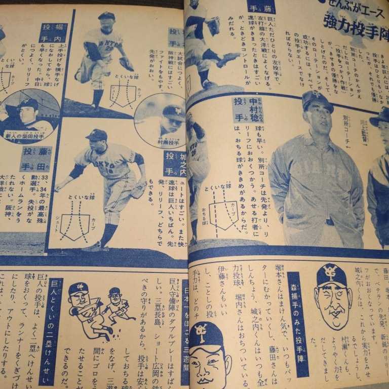 少年ブック 巨人軍大特集 王貞治 長嶋茂雄 選手 1962年8月号 王