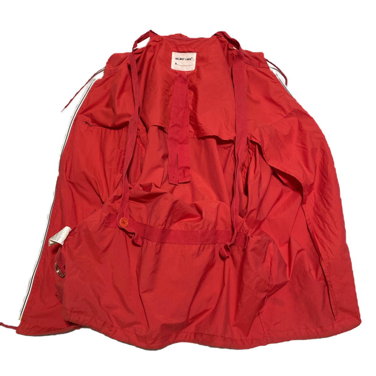 初期 Helmut LANG ヘルムートラング パラシュート ジャケット 44 赤  