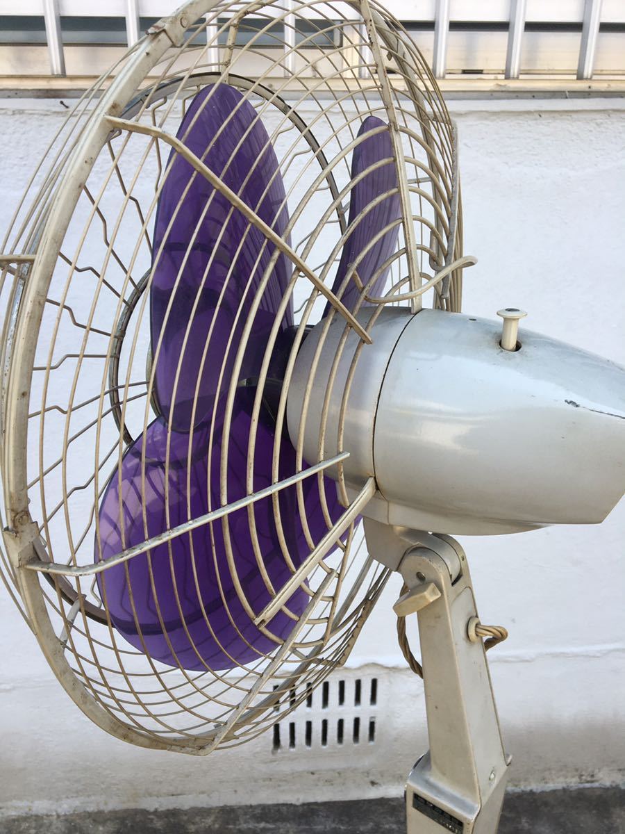C3-3 希少 東芝 大型扇風機 SF-40N 羽根径40cm 4枚羽 パープル TOSHIBA 