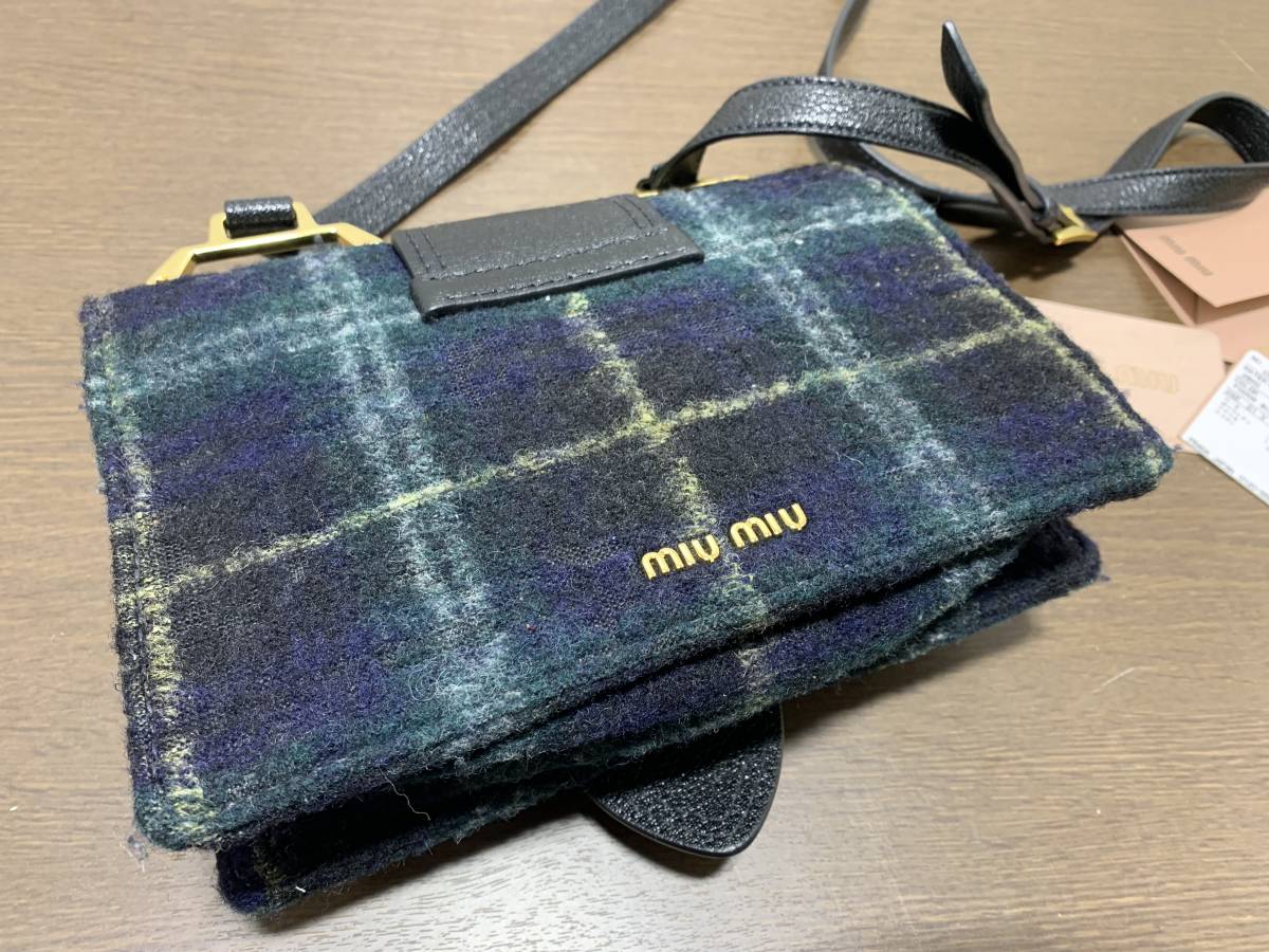 14011◇miumiu ミュウミュウ ミュウレディ 5BH609 ショルダーバッグ 