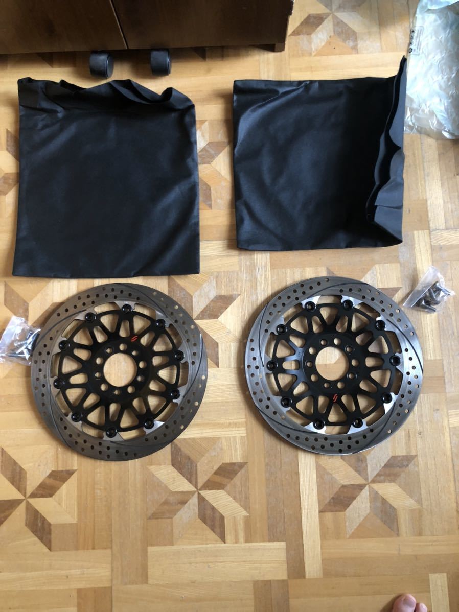 ややジャンク サンスター プレミアムレーシング ホール スリットローター左右 ３２０パイ ゼファー１１００ ｇｐｚ９００ｒ等 ディスクローター 売買されたオークション情報 Yahooの商品情報をアーカイブ公開 オークファン Aucfan Com