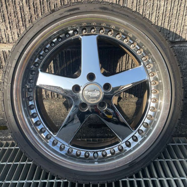 希少 WORK Equip 19インチ 8.5J 9.5J PCD114.3 HIFLYバリ山 
