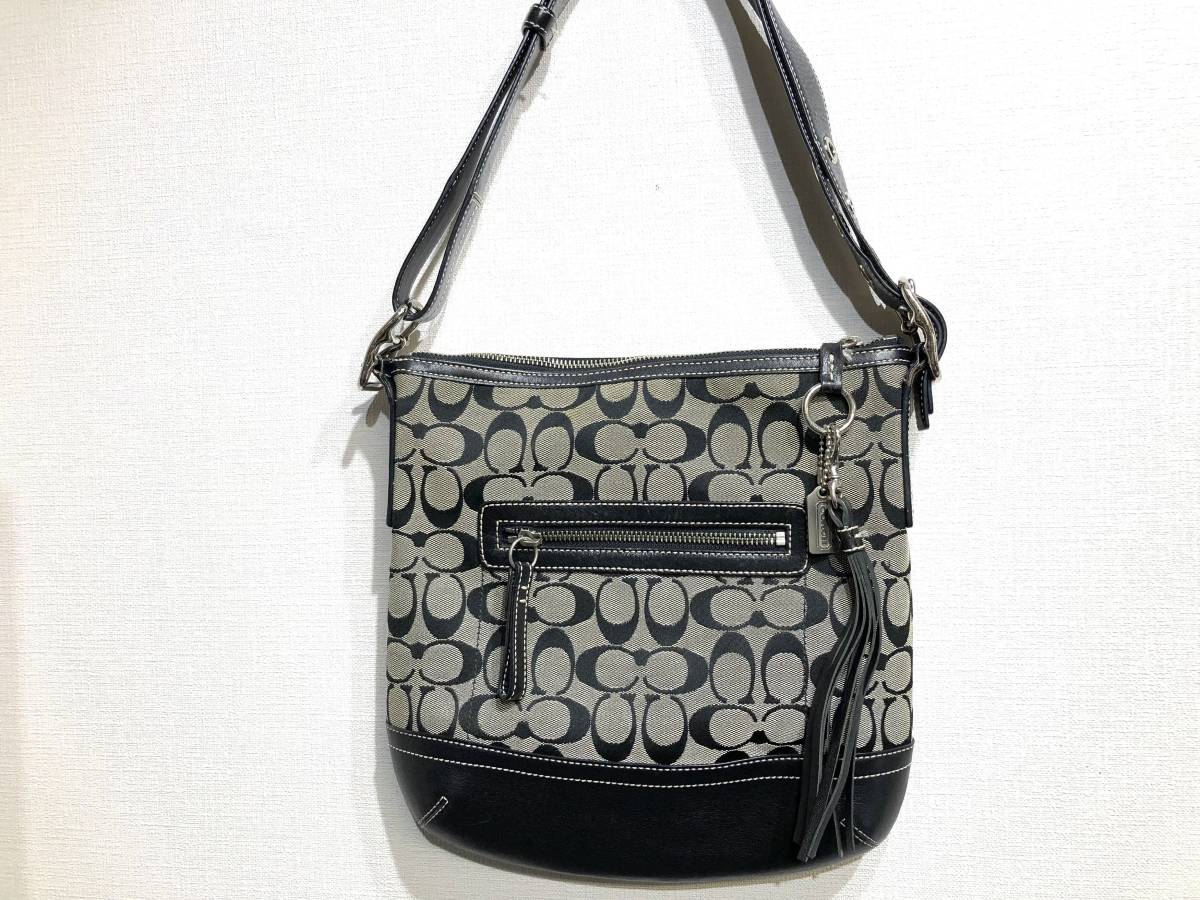 【送料無料，2026】 COACH コーチ ショルダーバッグ シグネチャー バッグ キャンパス&times;レザー E05K-9362(女性用)｜売買されたオークション情報、yahooの商品情報をアーカイブ公開 - オークファン かばん、バッグ