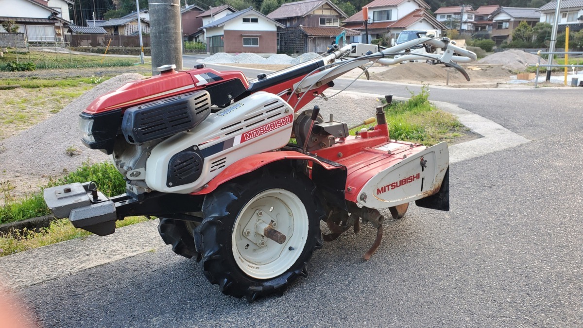 簡単に動作確認済み☆三菱 MS65 ガソリンエンジン耕運機(車体)｜売買 