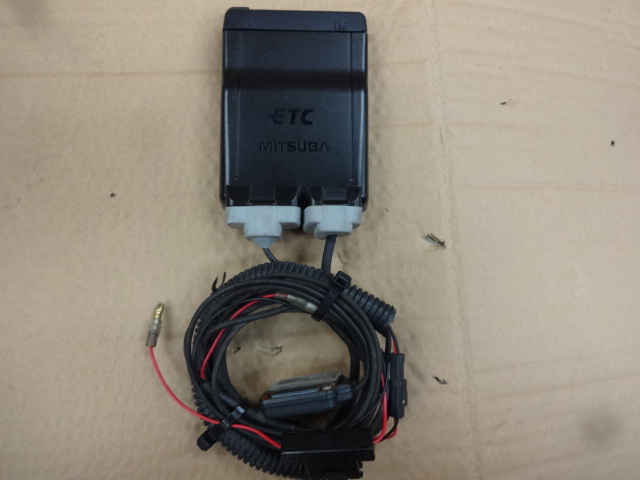 中古品 二輪用 □ ETC / ミツバサンコーワ / アンテナ分離型ETC車載器