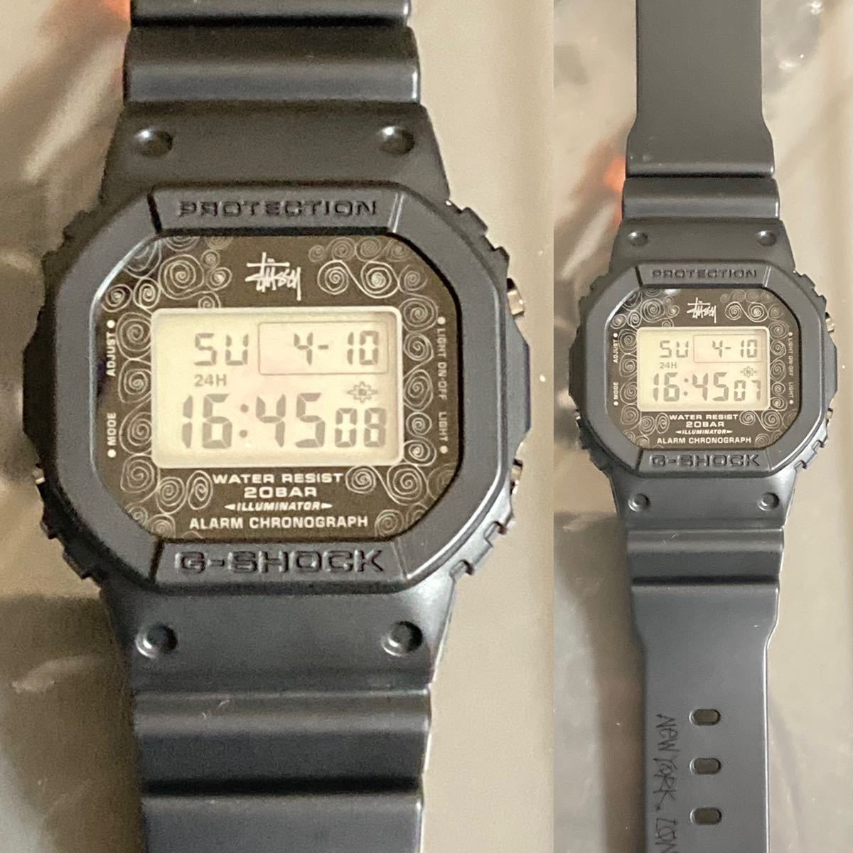 極美品 箱説付 G-SHOCK DW-5000ST-1JR STUSSY ステューシー25周年記念 