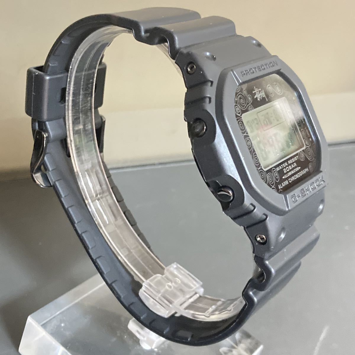極美品 箱説付 G-SHOCK DW-5000ST-1JR STUSSY ステューシー25周年記念 