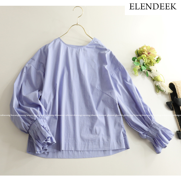 ELENDEEK エレンディーク ☆2WAY♪大人可愛いふんわり袖ブラウス 