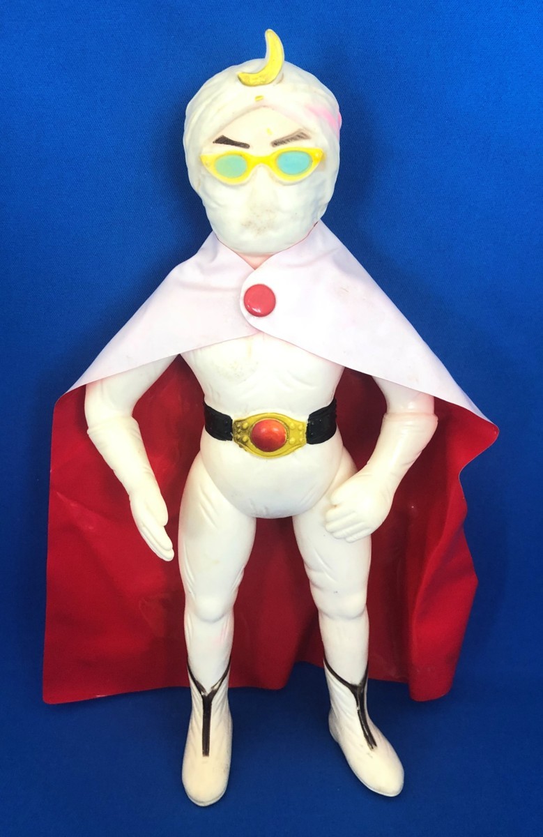  RY/3158 当時物 マスダヤ/増田屋 月光仮面 マフラーなし 約25センチ ソフビ 宣弘社 昭和レトロ ビンテージ 現状品(ソフビ)｜売買されたオークション情報、yahooの商品情報をアーカイブ公開 - オ ソフビ