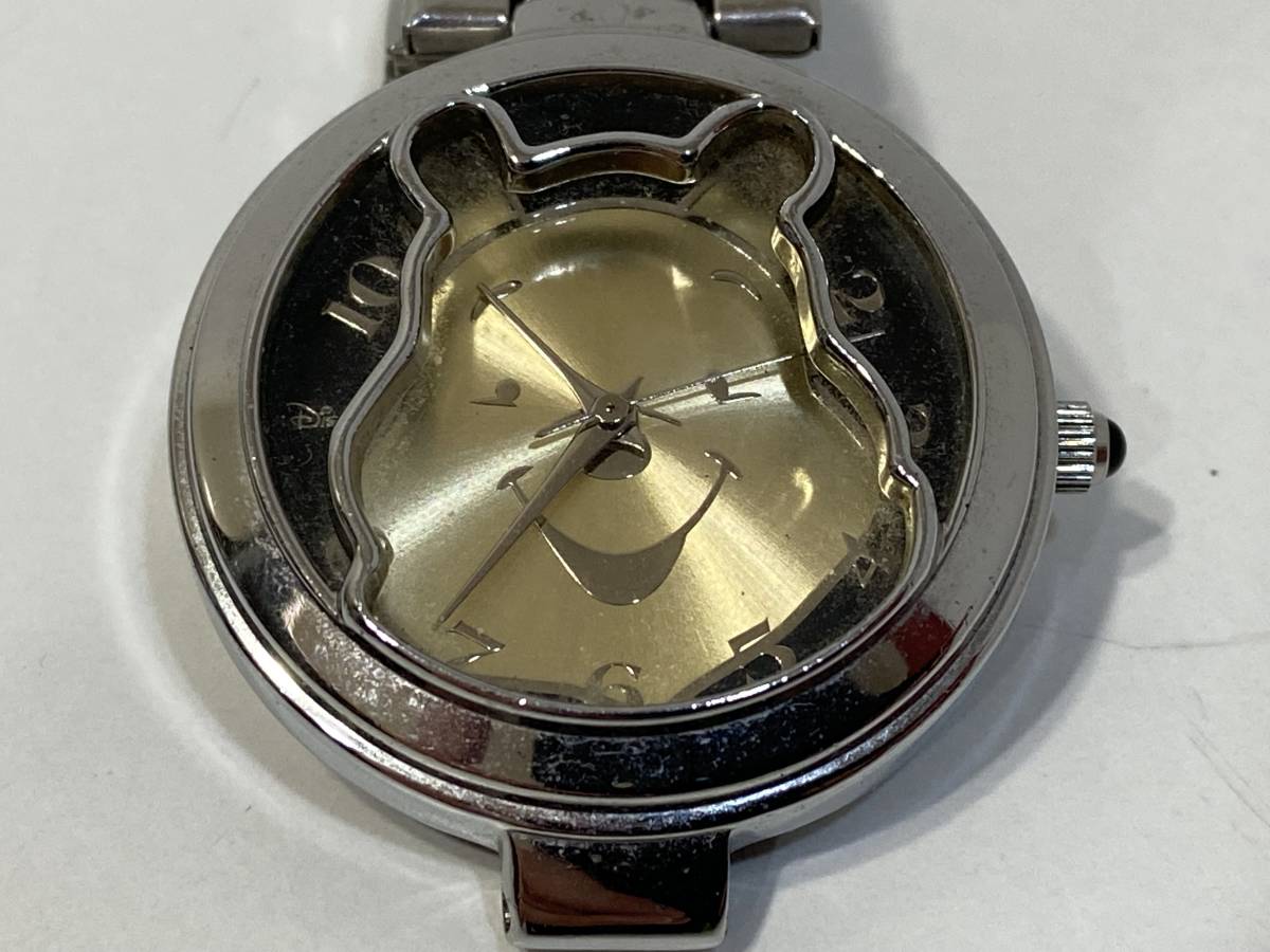 19442】中古品 Disney ディズニー くまのプーさん 80周年記念 腕時計 