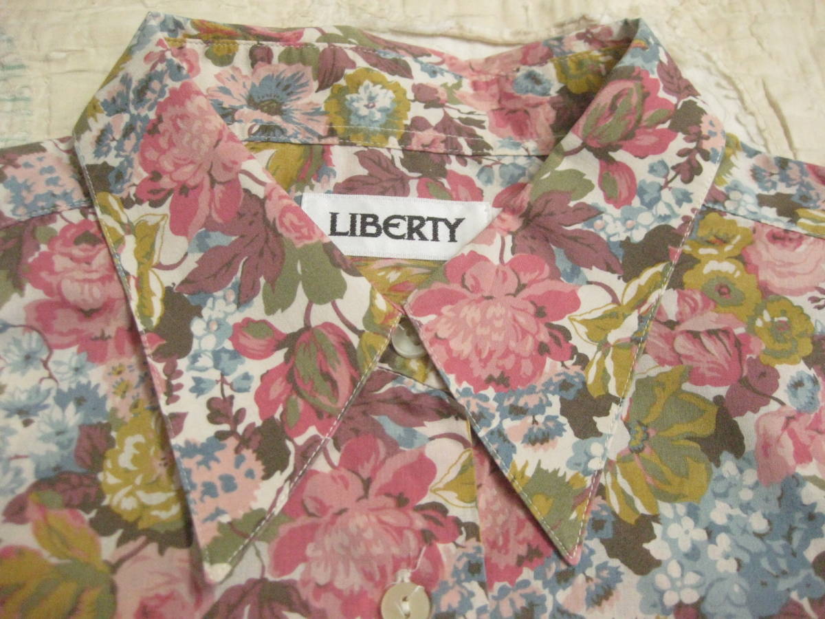 新品，低価 LIBERTY リバティ サンドライン柄 長袖シャツ L タナローン 花柄 廃盤 オールドリバティ ブラウス(Lサイズ)｜売買されたオークション情報、yahooの商品情報をアーカイブ公開 - オークファン Lサイズ