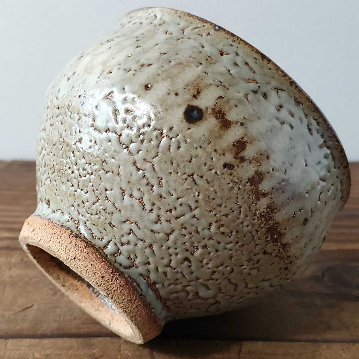 益子焼 人間国宝 島岡達三 地釉縄文象嵌 梅花皮 湯呑 茶碗 茶器 酒器