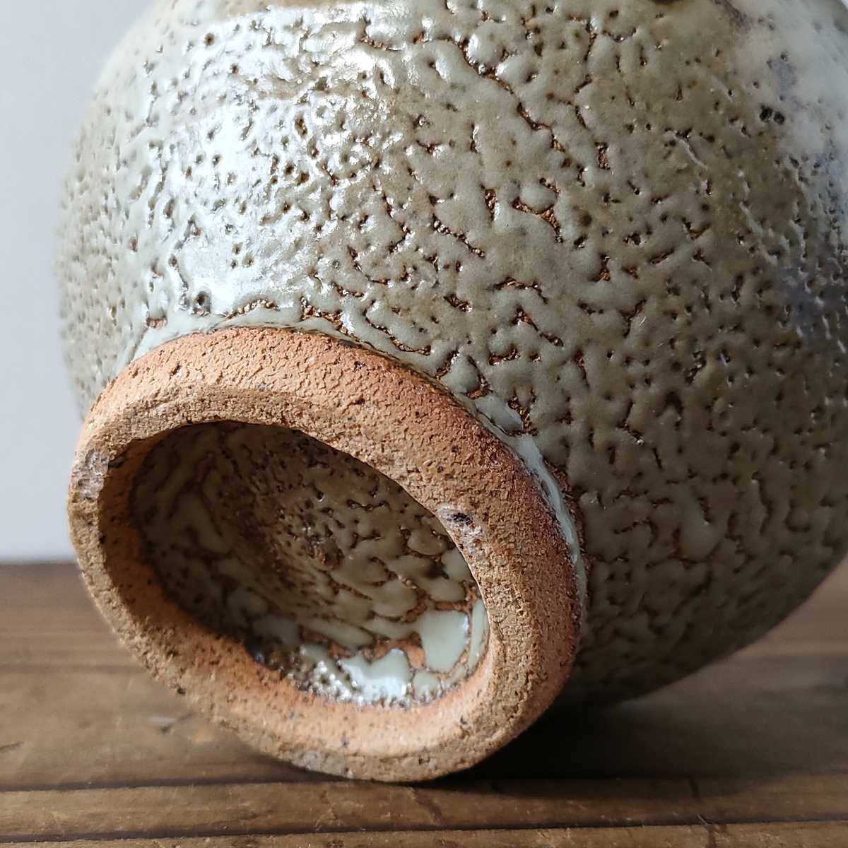 益子焼 人間国宝 島岡達三 地釉縄文象嵌 梅花皮 湯呑 茶碗 茶器 酒