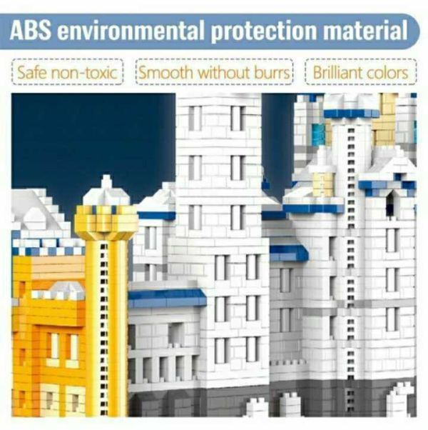 【☆追跡可☆】【☆注目☆】【送料無料!!】マイクロブロック　雪の城　キャッスル　8288ピース　 ナノブロック　互換_3