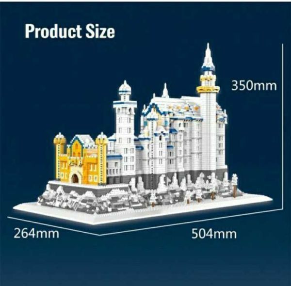 【☆追跡可☆】【☆注目☆】【送料無料!!】マイクロブロック　雪の城　キャッスル　8288ピース　 ナノブロック　互換_4