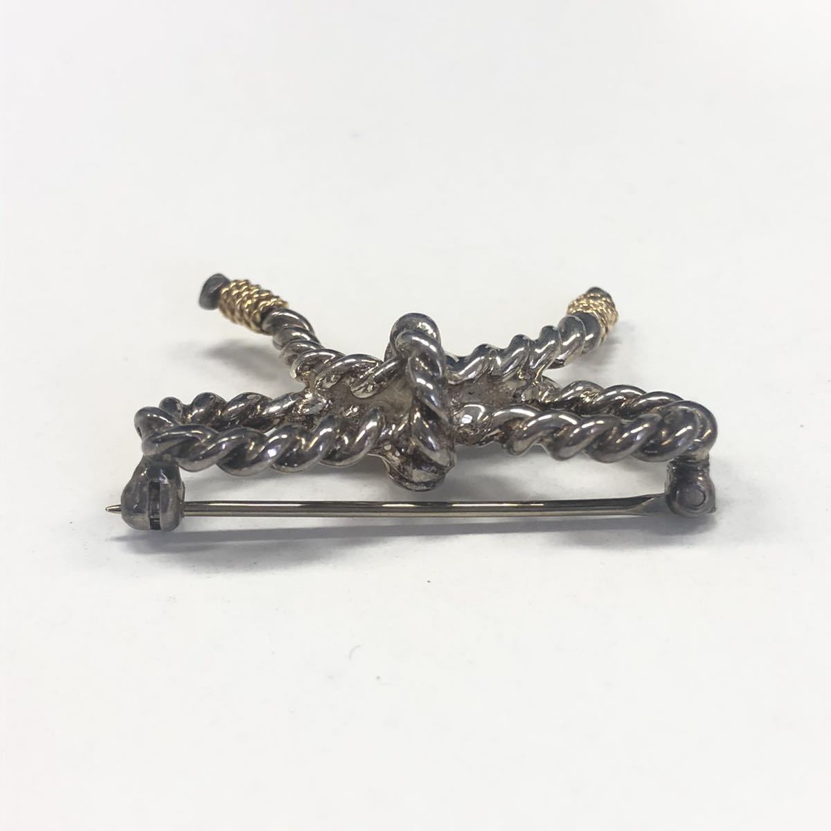 F0411H】1円～ ティファニー ブローチ 925 750 刻印 18金 シルバー