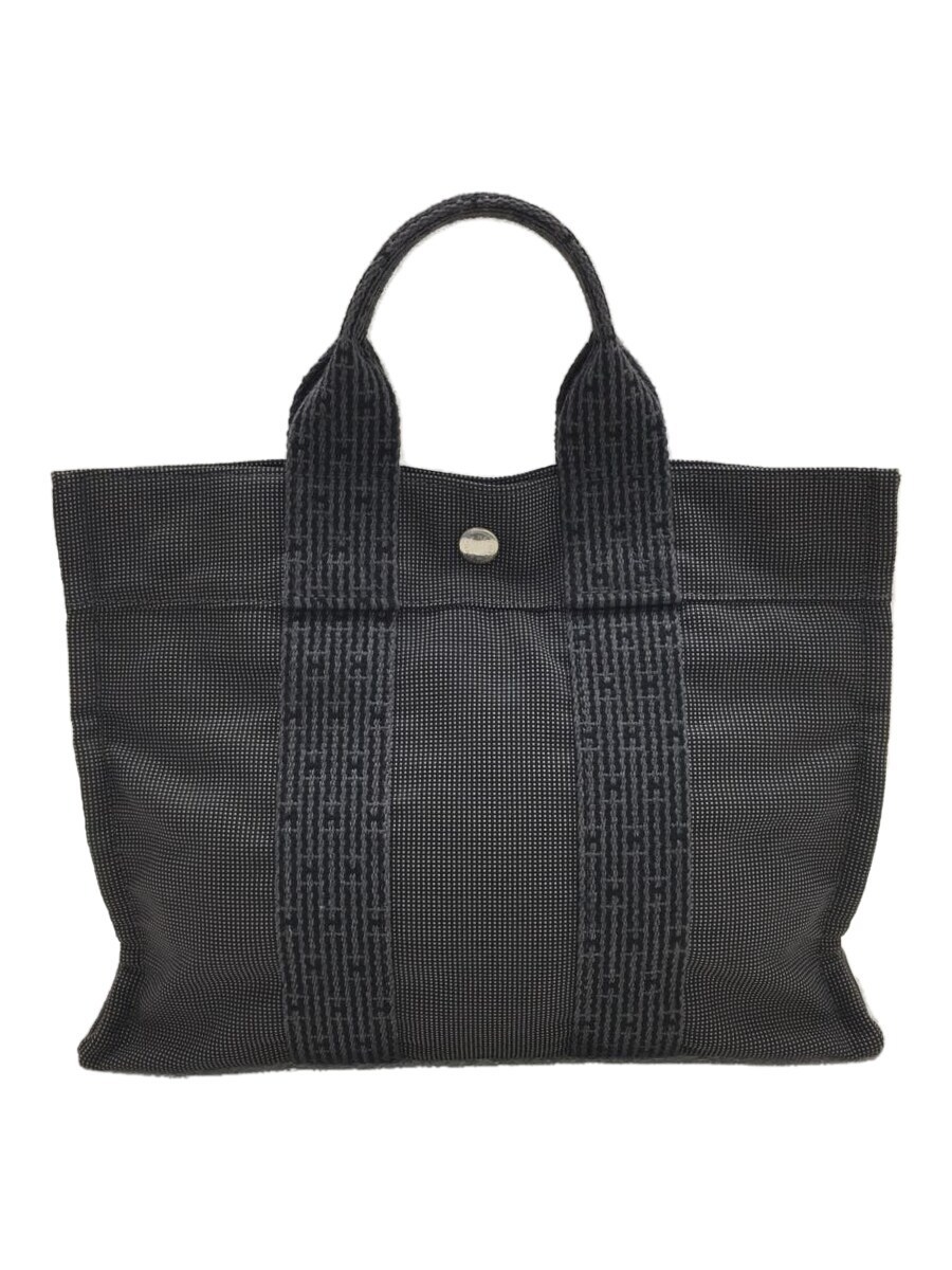 エールライン エルメス トートバッグ HERMES MM カデナ 鍵 グレー系 