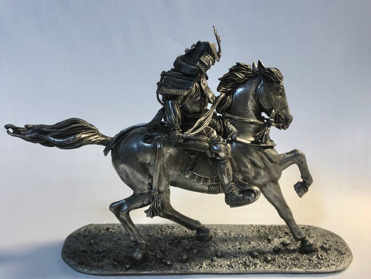 楠木正成像 馬上の武士 騎馬武者像 サムライ 侍(オブジェ)｜売買された 