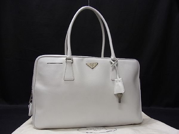 1円 PRADA プラダ サフィアーノレザー ショルダーバッグ トート 